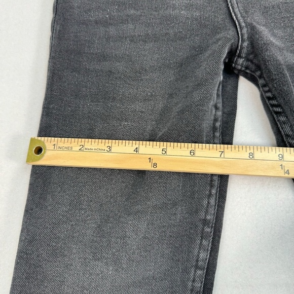 Motel Denim Flare Leg Jeans Womems Size 24X34 Faded Black Mid Rise - Picture 10 of 11